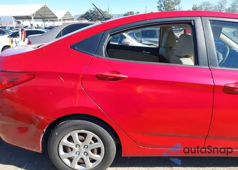 2013 Hyundai Accent Gls from USA, damaged, VIN KMHCT4AE0DU447251